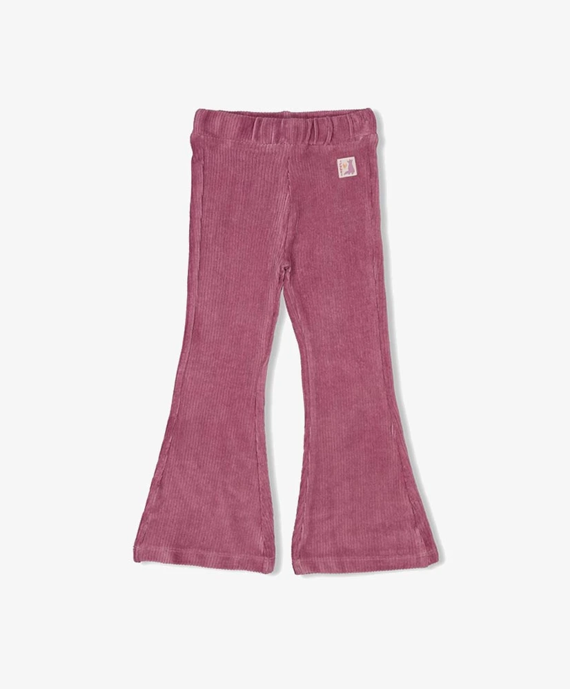 JUBEL Flared Broek Velours Rib Forest Fancy