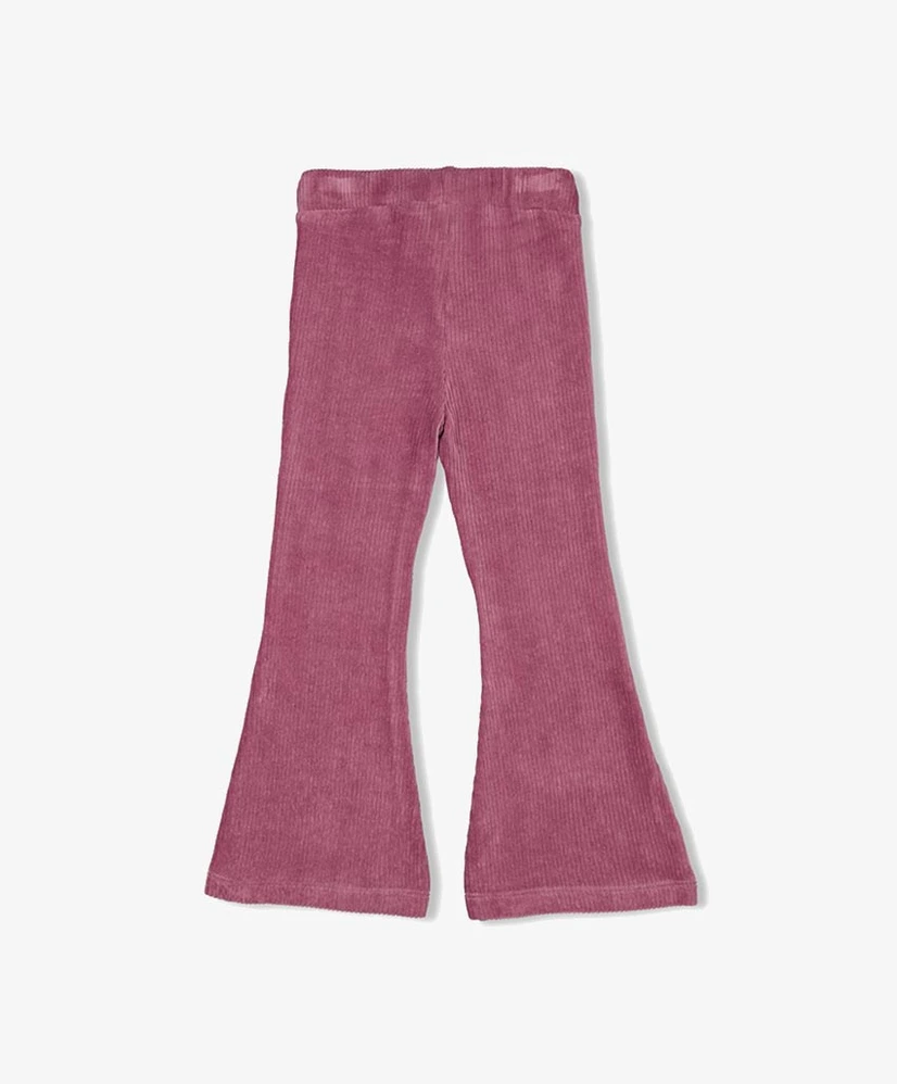 JUBEL Flared Broek Velours Rib Forest Fancy