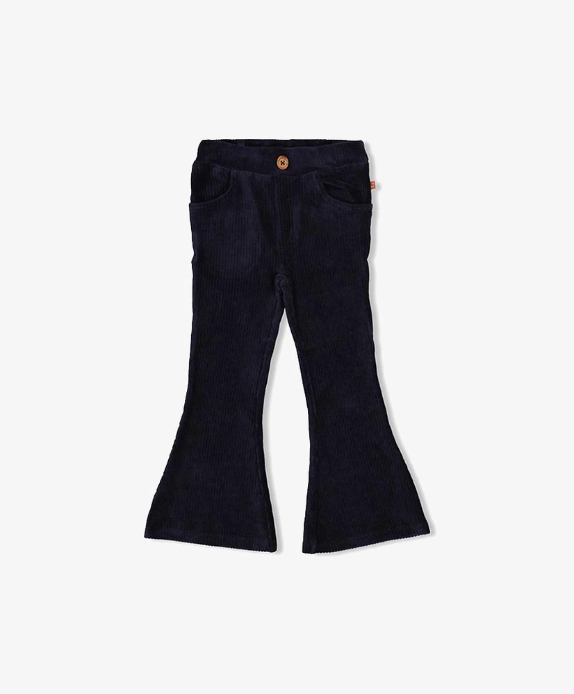 JUBEL Flared Broek Velours Rib