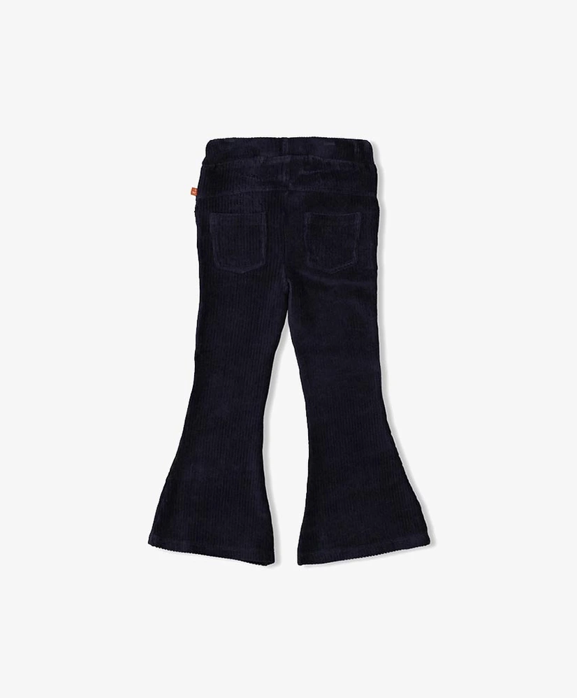 JUBEL Flared Broek Velours Rib