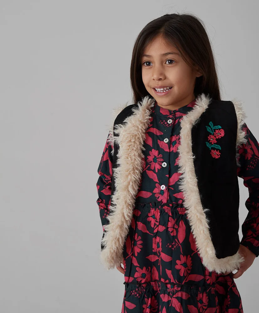 JUBEL Gilet Reversible Girls Club