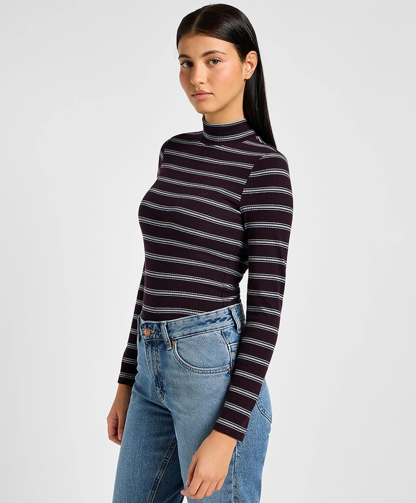 Lee Top Turtleneck Ribbed