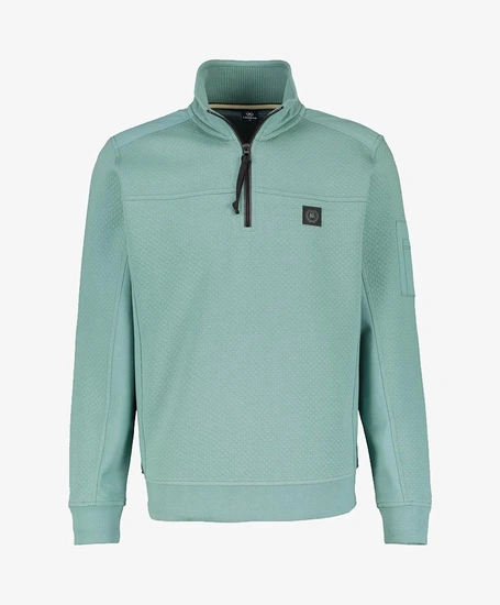 LERROS Trui Half Zip Effen