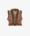 LOOXS Little Gilet Embroidery Fur