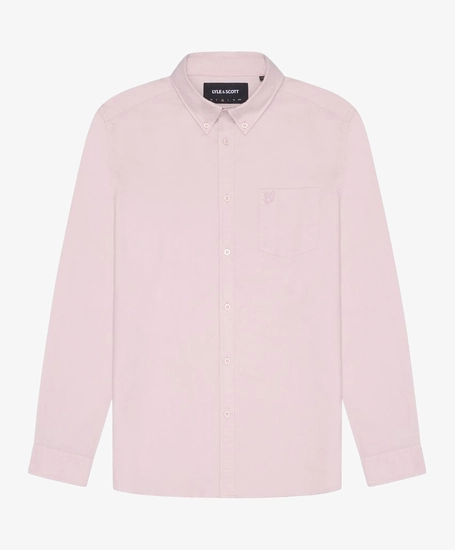 Lyle & Scott Overhemd Tonal Eagle Oxford