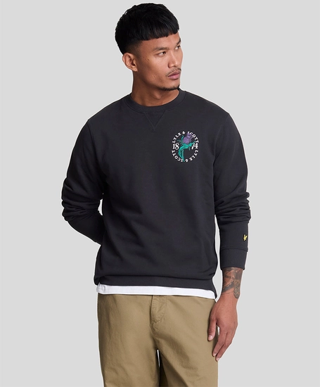 Lyle & Scott Sweater Thistle Flora