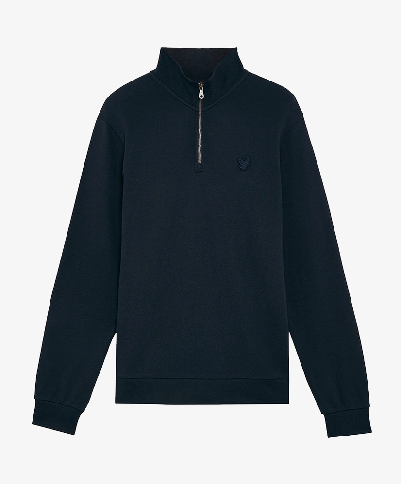 Lyle & Scott Sweater Tonal Eagle Half Zip