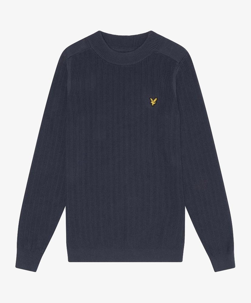 Lyle & Scott Trui Ribbed Mock Neck