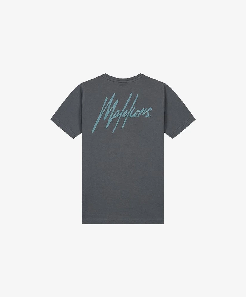 Malelions Junior T-shirt Striped Signature