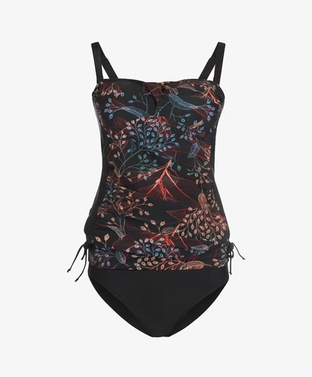 Mila Beach Tankini Twisted Top Copper Flashes