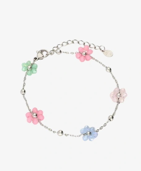 My Jewellery Armband Flowers Pastel