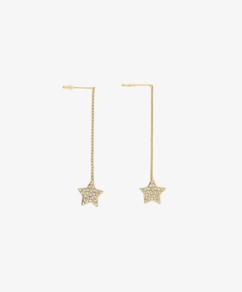 My Jewellery Oorbellen Pull Star Strass Chain