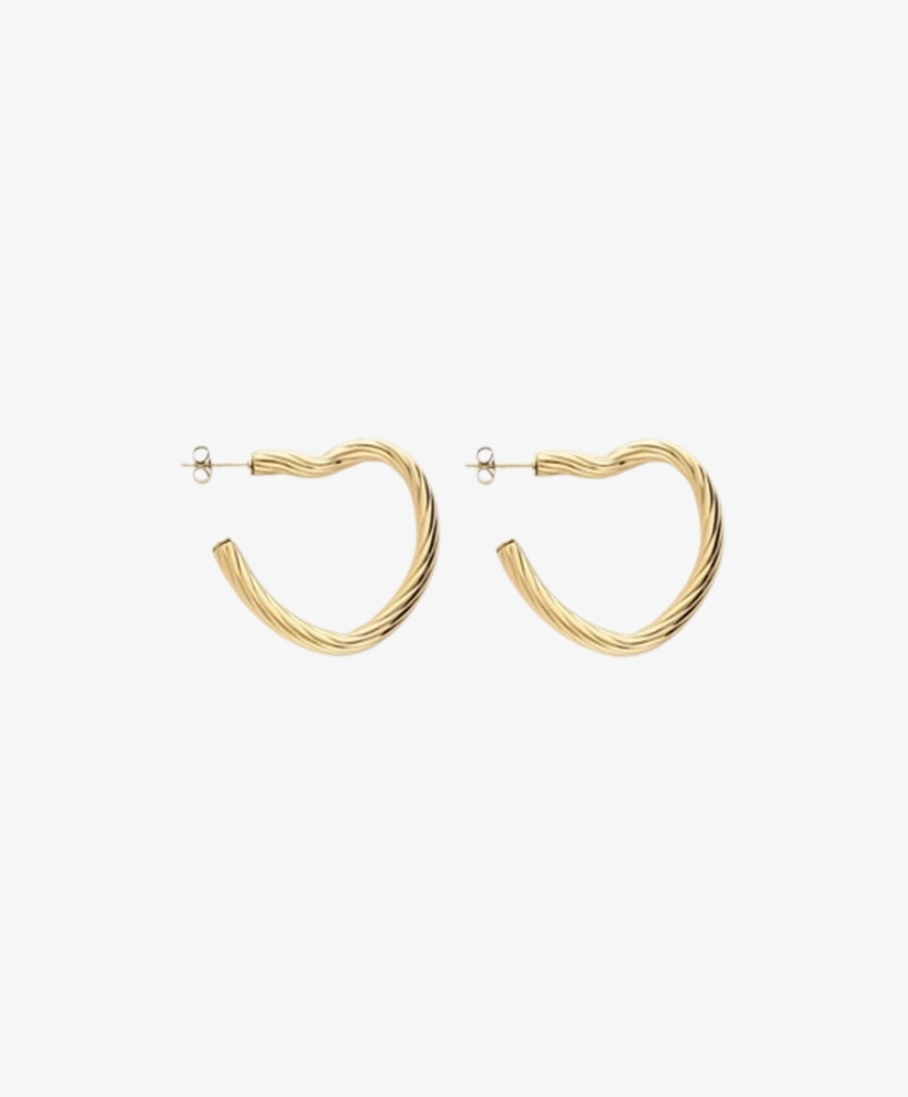 My Jewellery Oorbellen Twisted Heart Hoops