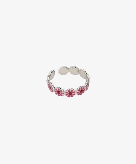 My Jewellery Ring daisy red big