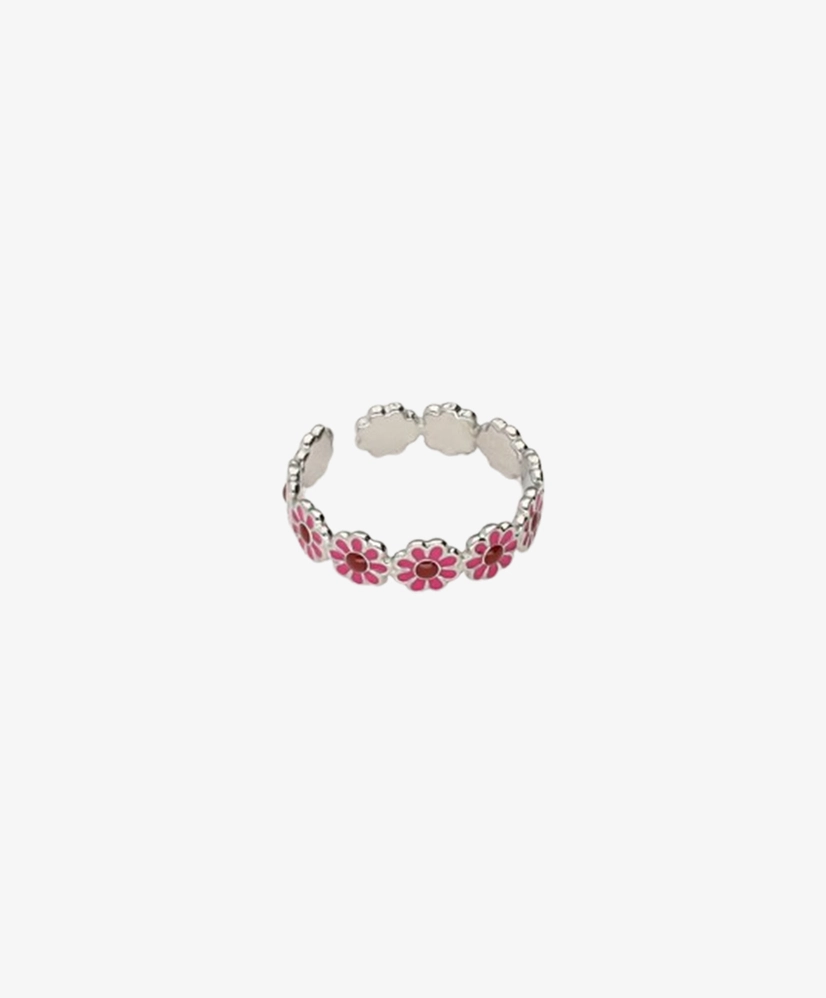 My Jewellery Ring daisy red big