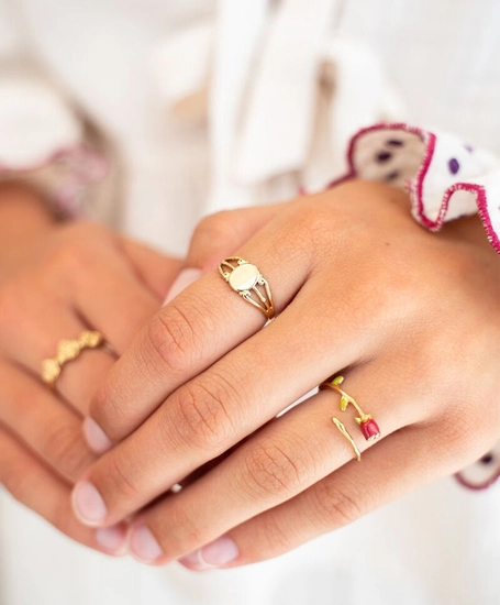 My Jewellery Ring vintage signet open