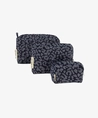 My Jewellery Toilettas Denim Leopard 3-pack