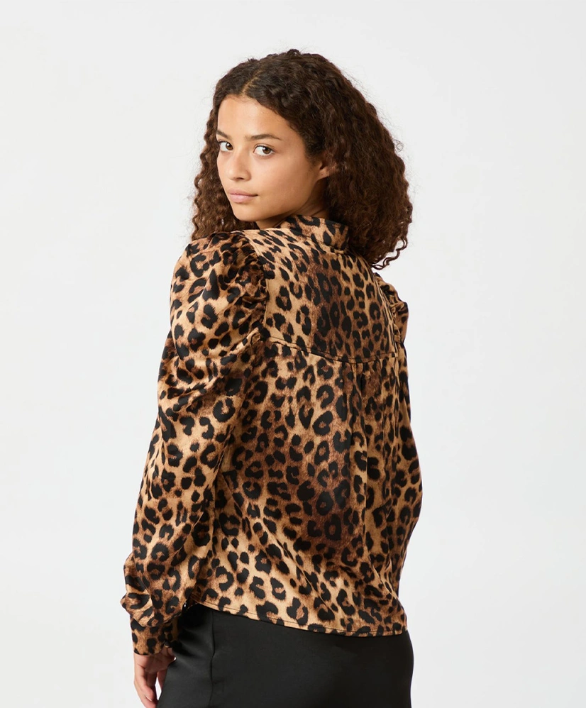 Neo Noir Blouse Rosslyn Leopard