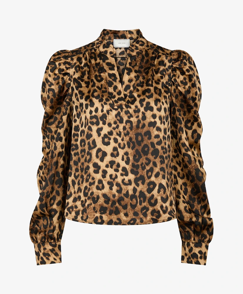 Neo Noir Blouse Rosslyn Leopard