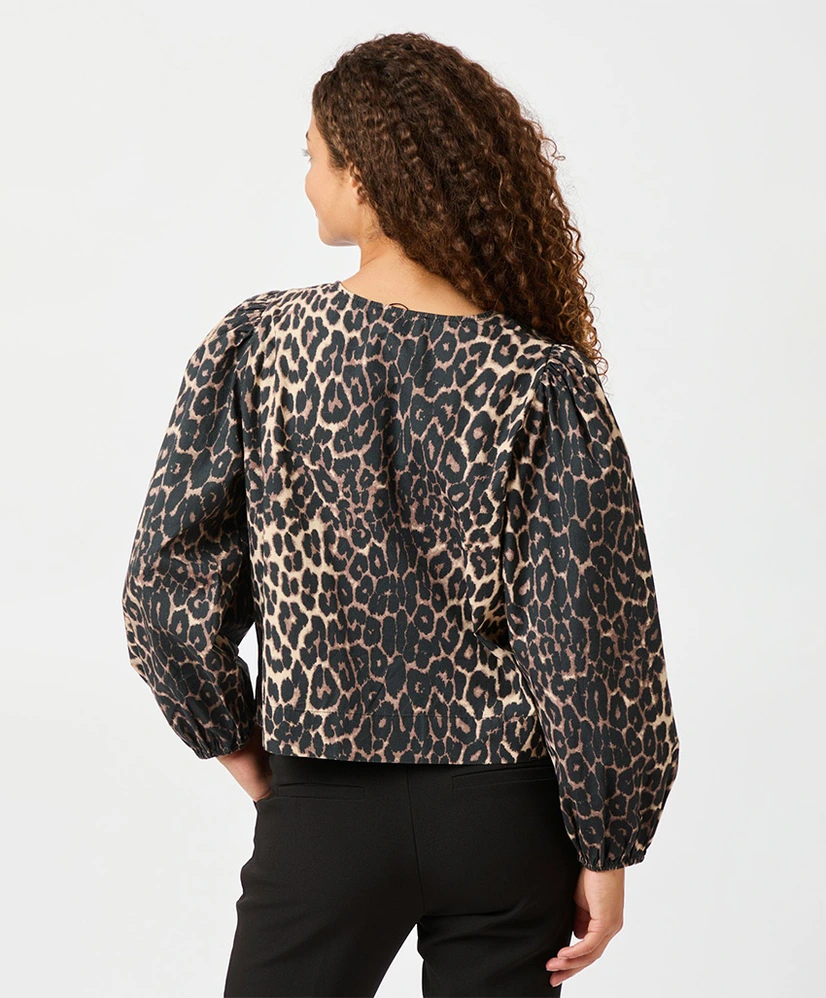 Neo Noir Blouse Tova Leopard