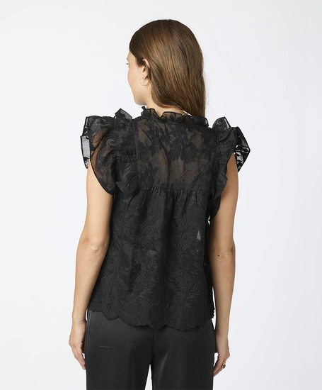 Neo Noir Embroidery Top Jayla