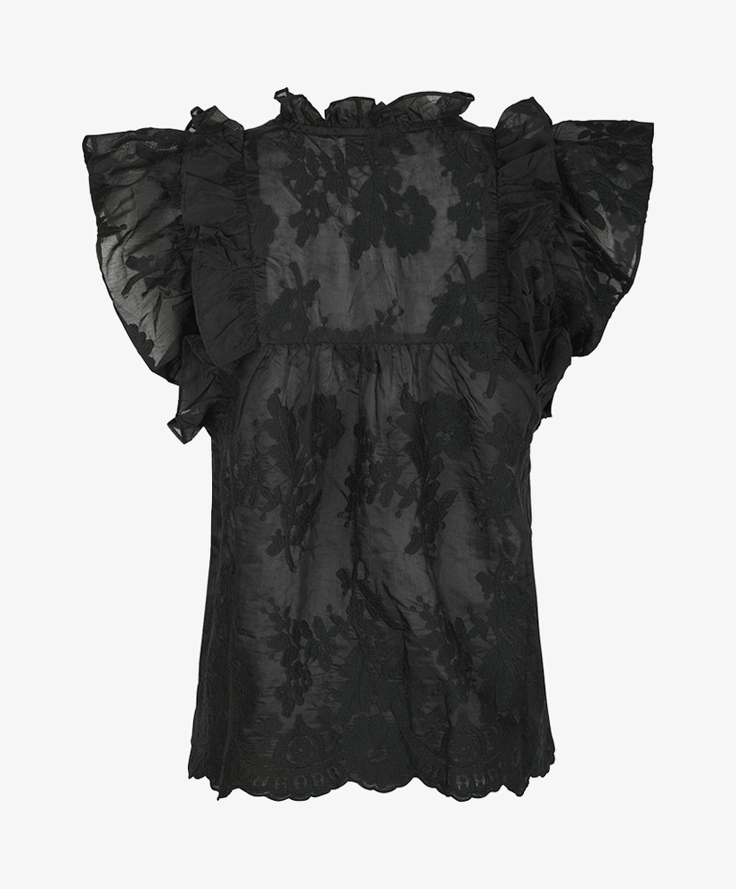 Neo Noir Embroidery Top Jayla