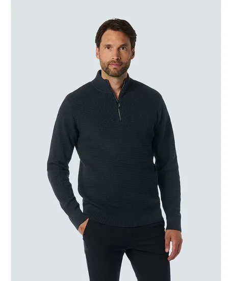 No Excess Trui Gemêleerd Half Zip