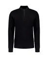 No Excess Trui Jacquard Half Zip