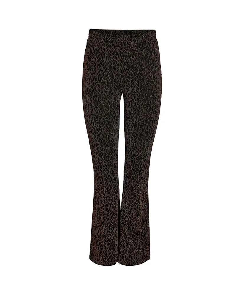 NOISY MAY Flared Broek Gilly Lurex