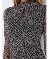 NOISY MAY Top Steffi Mesh Leopard