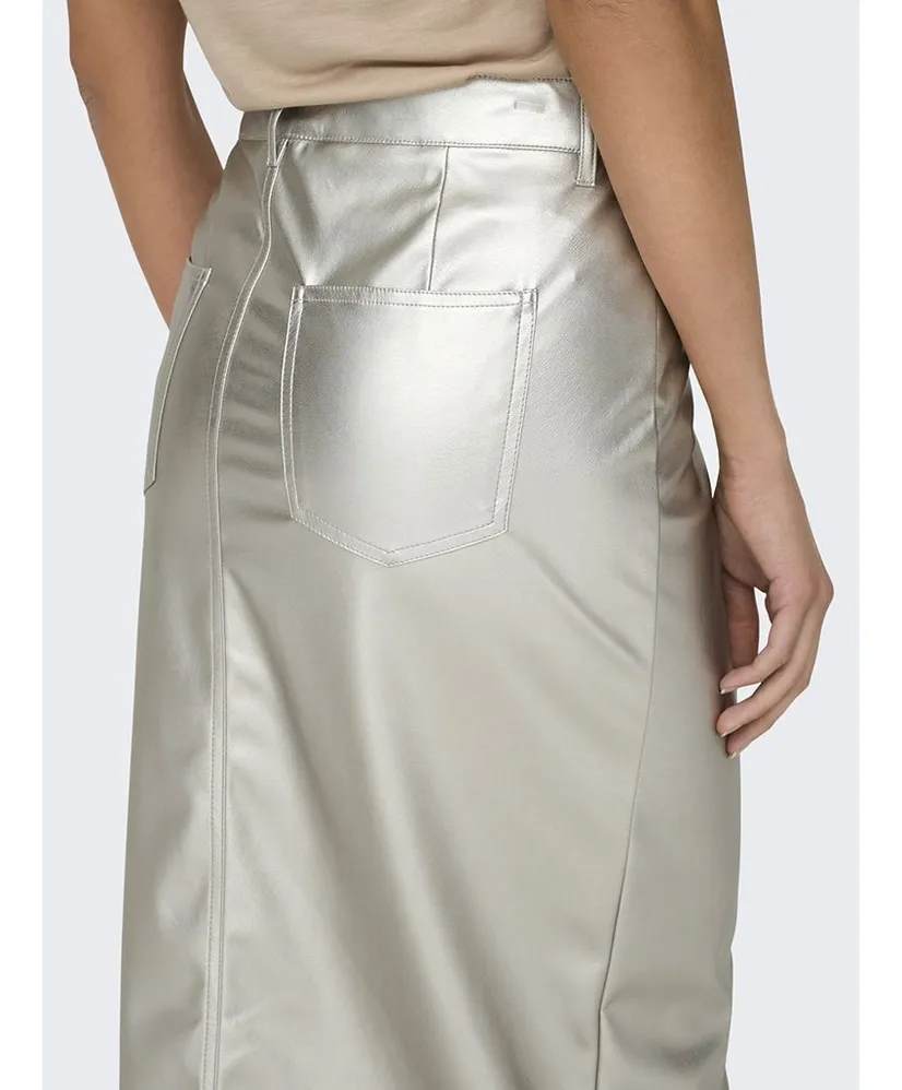 ONLY Rok Midi Lola Elyna Metallic