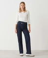 OPUS Wide Leg Jeans Marli Crisscross