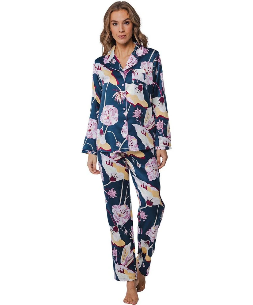 Pastunette Pyjama Bloemen Satijn