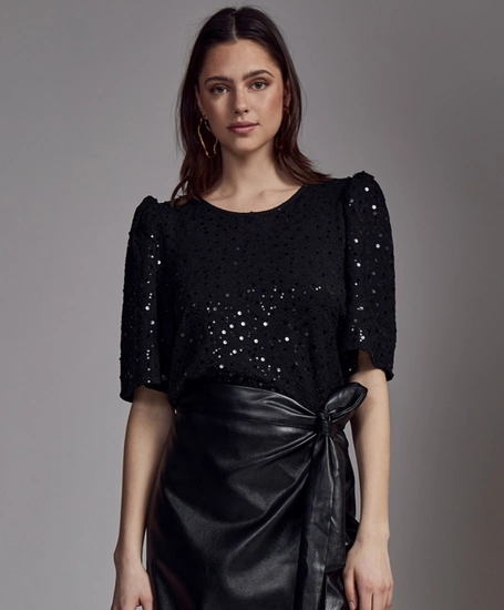 Peppercorn T-shirt Dorey Sequin