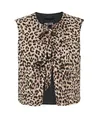 PIECES Gilet Saria Leopard