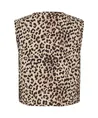 PIECES Gilet Saria Leopard