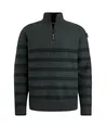 PME Legend Trui Gestreept Half Zip