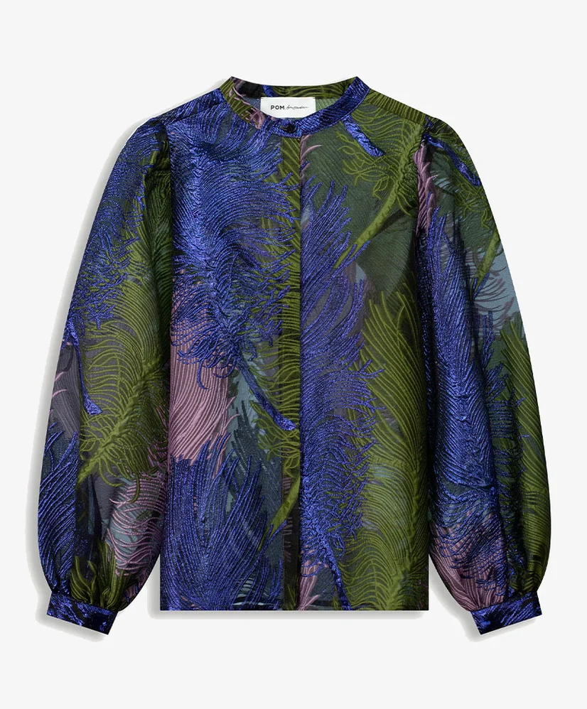 POM Amsterdam Blouse Festive Feathers