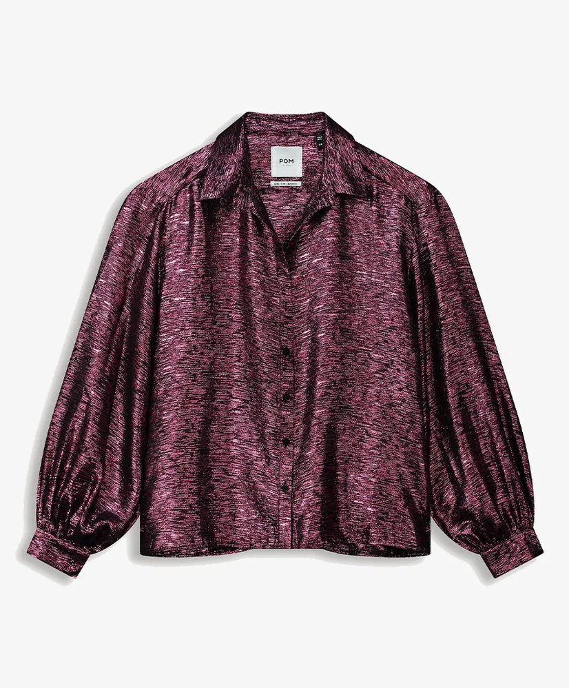 POM Amsterdam Blouse Violet Festive