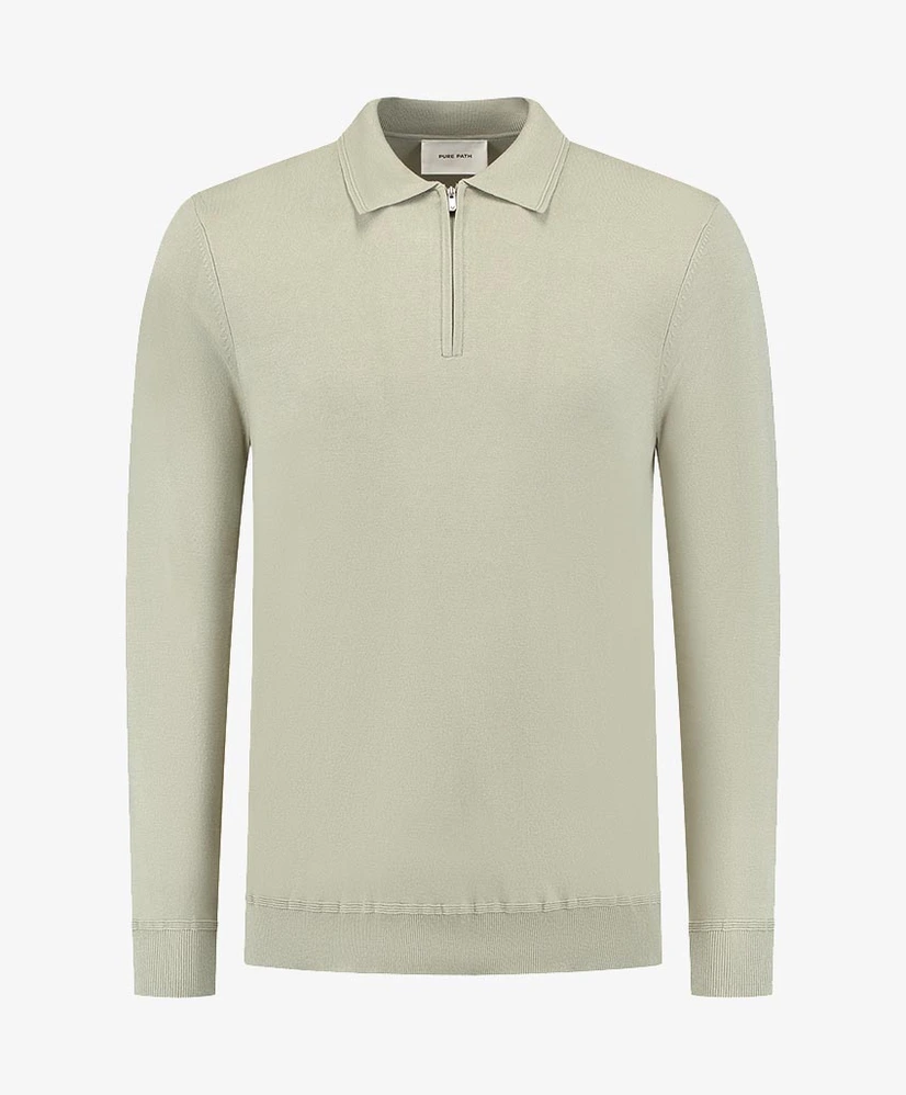 Pure Path Polo Knit Half Zip