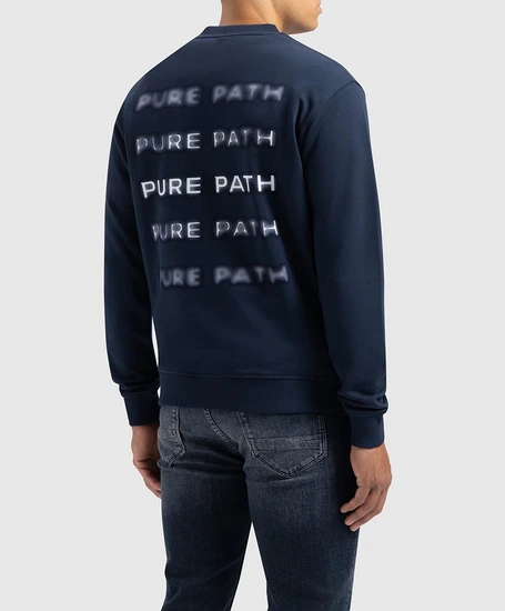 Pure Path Sweater Blurred Wordmark