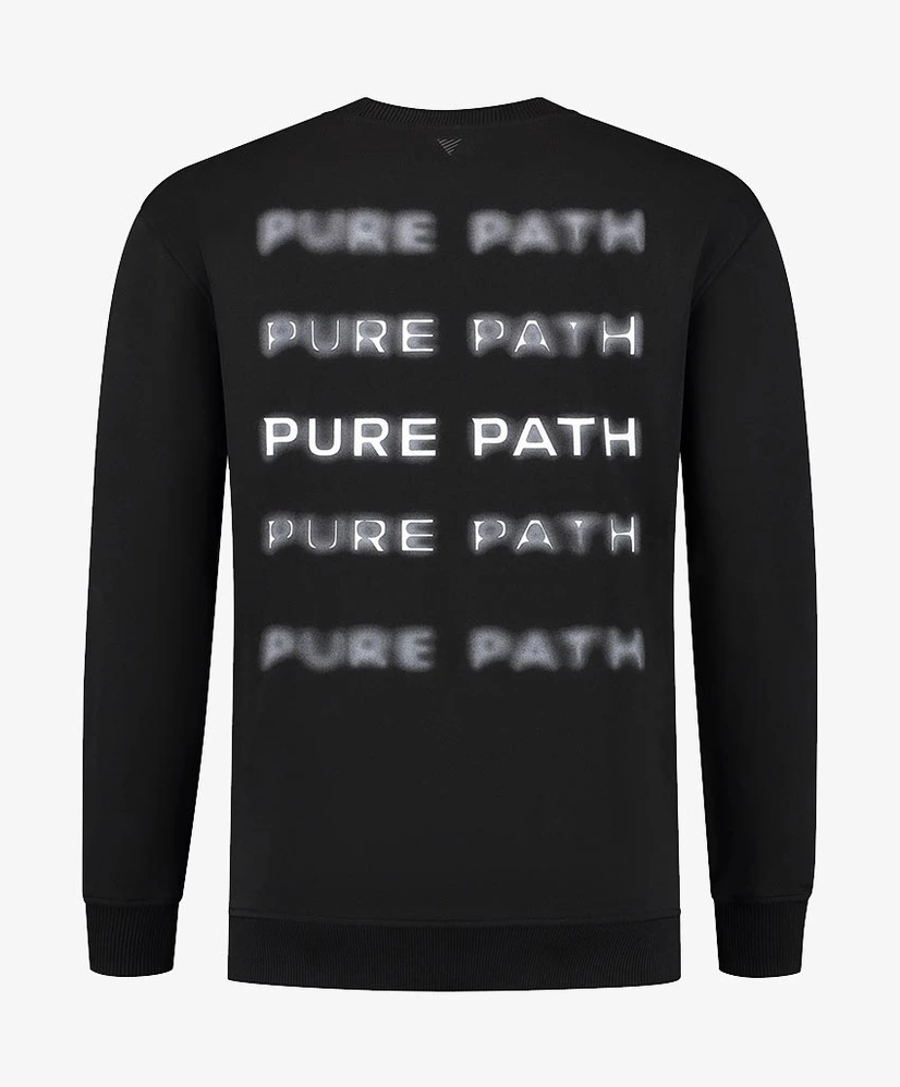 Pure Path Sweater Blurred Wordmark