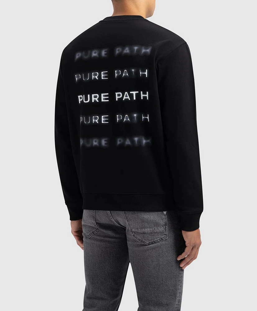 Pure Path Sweater Blurred Wordmark