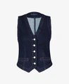 Red Button Gilet Denim