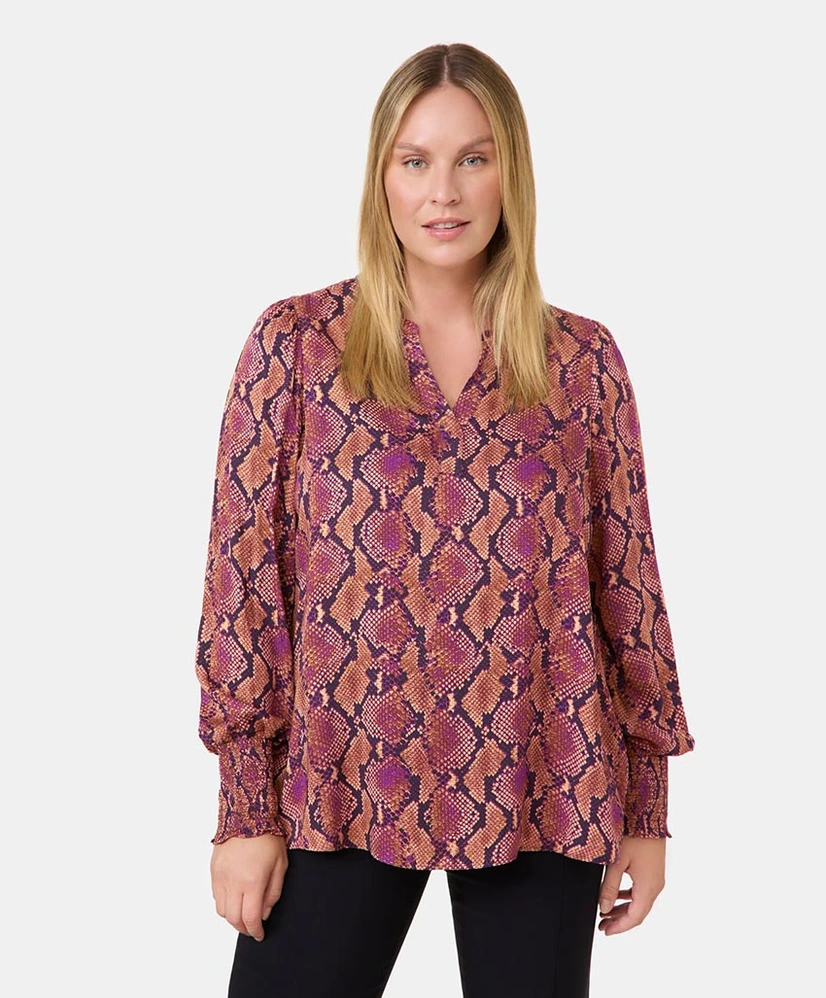 SAMOON Blouse Animalprint