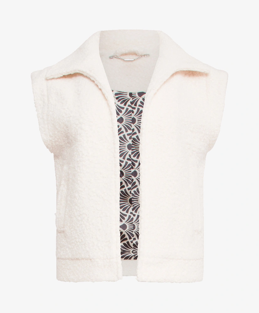 Smashed Lemon Gilet Bouclé