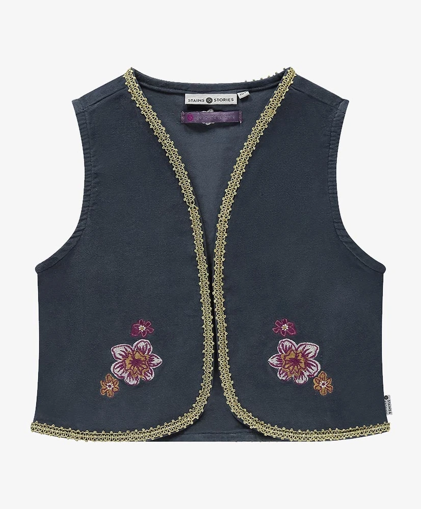 Stains & Stories Gilet Bloemen