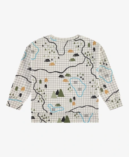 Stains & Stories Sweatshirt Allover Print