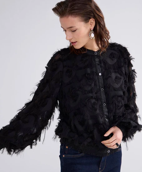 Summum Blouse Fringe Fluffy