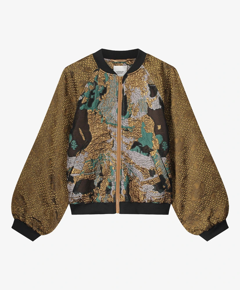 Summum Bomber Jack Allover Print